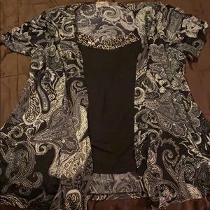 Plus Size 2-in-1 Blouse